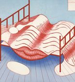 Louise Bourgeois. Le Lit, Gros &Eacute;dredon, Bleu. 1997