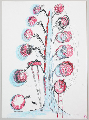 Louise Bourgeois. Untitled (Study for plate 9 of 9, from the portfolio, Topiary: The Art of Improving Nature). 1998