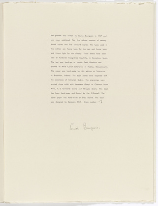 Louise Bourgeois. the puritan. 1990