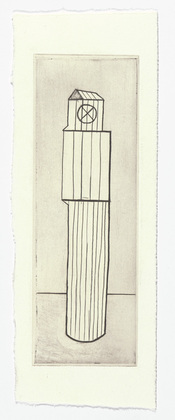 Louise Bourgeois. Plate 1 of 11, from the illustrated book, He Disappeared into Complete Silence, second edition. 1995-2003