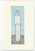 Louise Bourgeois. Plate 1 of 11, from the illustrated book, He Disappeared into Complete Silence, second edition. 1995-2003