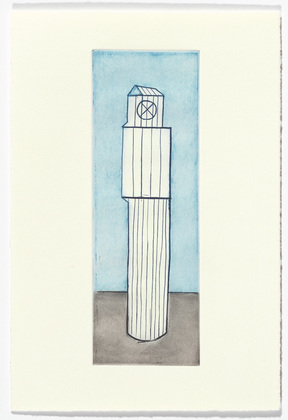 Louise Bourgeois. Plate 1 of 11, from the illustrated book, He Disappeared into Complete Silence, second edition. 1995-2003
