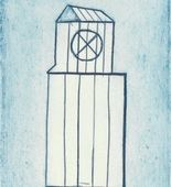 Louise Bourgeois. Plate 1 of 11, from the illustrated book, He Disappeared into Complete Silence, second edition. 1995-2003