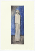 Louise Bourgeois. Plate 1 of 11, from the illustrated book, He Disappeared into Complete Silence, second edition. 1995-2003