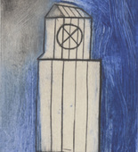 Louise Bourgeois. Plate 1 of 11, from the illustrated book, He Disappeared into Complete Silence, second edition. 1995-2003