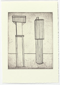 Louise Bourgeois. Plate 2 of 11, from the illustrated book, He Disappeared into Complete Silence, second edition. 1995-2003