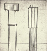 Louise Bourgeois. Plate 2 of 11, from the illustrated book, He Disappeared into Complete Silence, second edition. 1995-2003