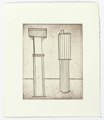 Louise Bourgeois. Plate 2 of 11, from the illustrated book, He Disappeared into Complete Silence, second edition. 1995-2003