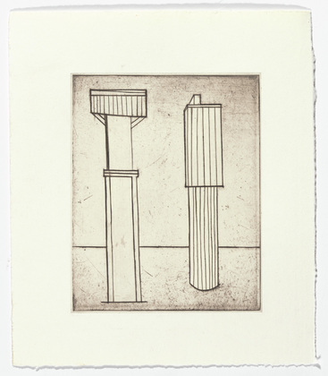 Louise Bourgeois. Plate 2 of 11, from the illustrated book, He Disappeared into Complete Silence, second edition. 1995-2003