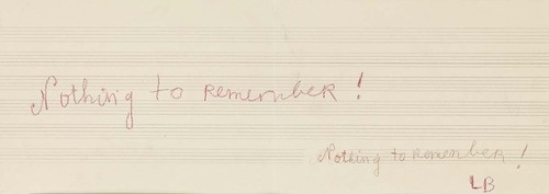Louise Bourgeois. Nothing to Remember. 2004-2006