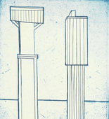 Louise Bourgeois. Plate 2 of 11, from the illustrated book, He Disappeared into Complete Silence, second edition. 1995-2003