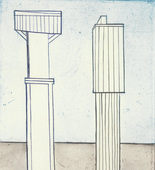 Louise Bourgeois. Plate 2 of 11, from the illustrated book, He Disappeared into Complete Silence, second edition. 1995-2003