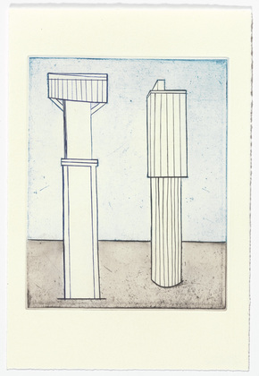 Louise Bourgeois. Plate 2 of 11, from the illustrated book, He Disappeared into Complete Silence, second edition. 1995-2003