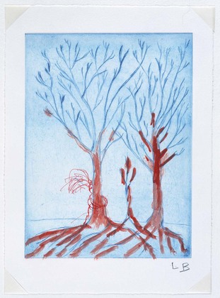 Louise Bourgeois. Untitled (Three Trees), in Les Arbres (1), from the editioned series of portfolios, Les Arbres (1-6). 2004