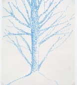 Louise Bourgeois. Untitled (Blue Tree I), in Les Arbres (1), from the editioned series of portfolios, Les Arbres (1-6). 2004