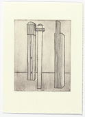 Louise Bourgeois. Plate 3 of 11, from the illustrated book, He Disappeared into Complete Silence, second edition. 1995