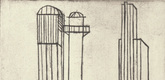 Louise Bourgeois. Plate 3 of 11, from the illustrated book, He Disappeared into Complete Silence, second edition. 1995