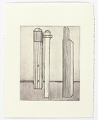 Louise Bourgeois. Plate 3 of 11, from the illustrated book, He Disappeared into Complete Silence, second edition. 1995-2003
