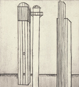 Louise Bourgeois. Plate 3 of 11, from the illustrated book, He Disappeared into Complete Silence, second edition. 1995-2003