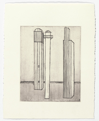 Louise Bourgeois. Plate 3 of 11, from the illustrated book, He Disappeared into Complete Silence, second edition. 1995-2003
