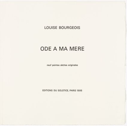 Louise Bourgeois. Ode &agrave; Ma M&egrave;re. 1995