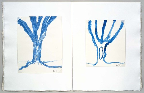 Louise Bourgeois. Untitled (Blue Tree II), in Les Arbres (1), from the editioned series of portfolios, Les Arbres (1-6). 2004
