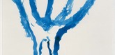 Louise Bourgeois. Untitled (Blue Tree III), in Les Arbres (1), from the editioned series of portfolios, Les Arbres (1-6). 2004