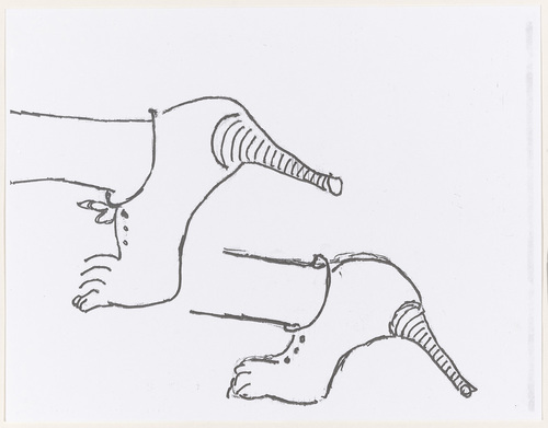 Louise Bourgeois. Untitled (Study for Untitled, plate 4 of 5, from the illustrated book, and plate 4 of 7, from the portfolio, Metamorfosis). 1997