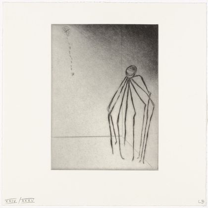 Louise Bourgeois. Untitled, plate 3 of 9, from the illustrated book, Ode &agrave; Ma M&egrave;re. 1995