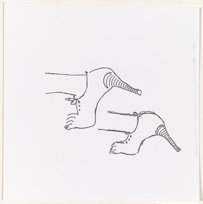 Louise Bourgeois. Untitled (Study for Untitled, plate 4 of 5, from the illustrated book, and plate 4 of 7, from the portfolio, Metamorfosis). 1997