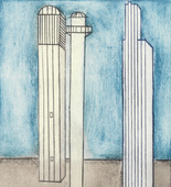 Louise Bourgeois. Plate 3 of 11, from the illustrated book, He Disappeared into Complete Silence, second edition. 1995-2003