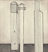 Louise Bourgeois. Plate 3 of 11, from the illustrated book, He Disappeared into Complete Silence, second edition. 1995-2003