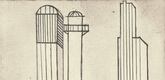 Louise Bourgeois. Plate 3 of 11, from the illustrated book, He Disappeared into Complete Silence, second edition. 1995-2003