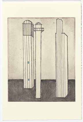 Louise Bourgeois. Plate 3 of 11, from the illustrated book, He Disappeared into Complete Silence, second edition. 1995-2003
