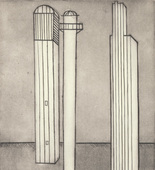 Louise Bourgeois. Plate 3 of 11, from the illustrated book, He Disappeared into Complete Silence, second edition. 1995-2003