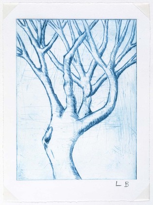 Louise Bourgeois. Untitled (Bent Tree), in Les Arbres (1), from the editioned series of portfolios, Les Arbres (1-6). 2004