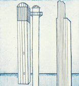 Louise Bourgeois. Plate 3 of 11, from the illustrated book, He Disappeared into Complete Silence, second edition. 1995-2003