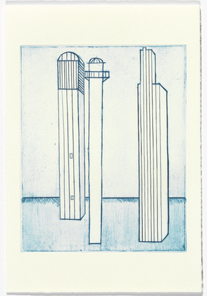 Louise Bourgeois. Plate 3 of 11, from the illustrated book, He Disappeared into Complete Silence, second edition. 1995-2003
