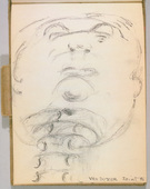 Louise Bourgeois. Untitled, no. 26 of 34, from the sketchbook, Album &agrave; Dessin. sketchbook date: 1950s-1980s