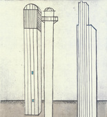Louise Bourgeois. Plate 3 of 11, from the illustrated book, He Disappeared into Complete Silence, second edition. 1995-2003