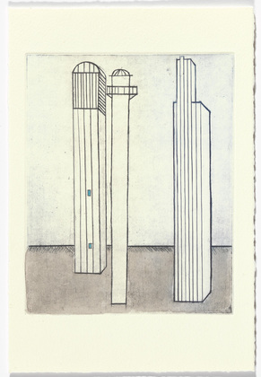 Louise Bourgeois. Plate 3 of 11, from the illustrated book, He Disappeared into Complete Silence, second edition. 1995-2003