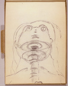 Louise Bourgeois. Untitled, no. 27 of 34, from the sketchbook, Album &agrave; Dessin. sketchbook date: 1950s-1980s
