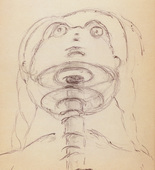 Louise Bourgeois. Untitled, no. 27 of 34, from the sketchbook, Album &agrave; Dessin. sketchbook date: 1950s-1980s