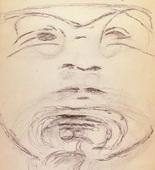 Louise Bourgeois. Untitled, no. 28 of 34, from the sketchbook, Album &agrave; Dessin. sketchbook date: 1950s-1980s