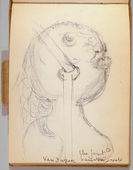 Louise Bourgeois. Untitled, no. 30 of 34, from the sketchbook, Album &agrave; Dessin. sketchbook date: 1950s-1980s