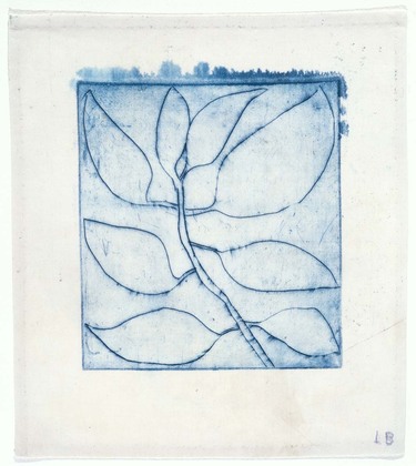 Louise Bourgeois. Untitled (Branch with Eight Leaves), in Les Arbres (2), from the editioned series of portfolios, Les Arbres (1-6). 2004