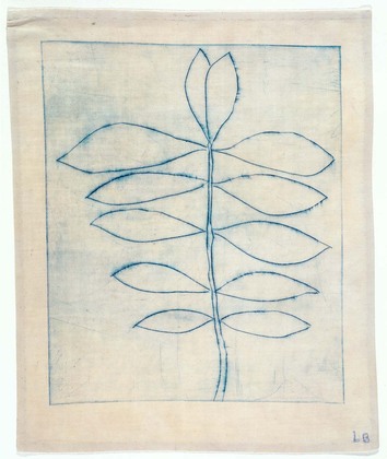 Louise Bourgeois. Untitled (Branch with Twelve Leaves), in Les Arbres (2), from the editioned series of portfolios, Les Arbres (1-6). 2004