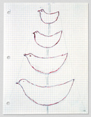 Louise Bourgeois. Untitled, no. 22 of 220, from the series, The Insomnia Drawings. 1994-95