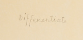 Louise Bourgeois. Differentiate, title. 2007