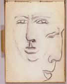 Louise Bourgeois. Untitled, no. 9 of 34, from the sketchbook, Album &agrave; Dessin. sketchbook date: 1950s-1980s